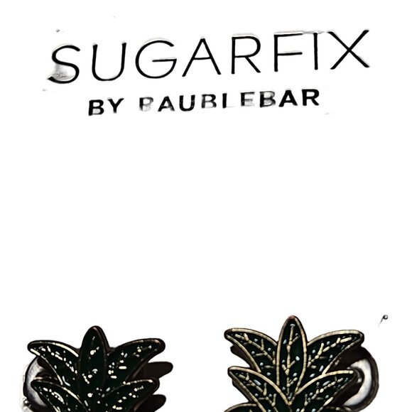 Sugarfix Baublebar Fine Apple PIneapple Drop Earrings Nickel Free Tropical - Picture 4 of 6